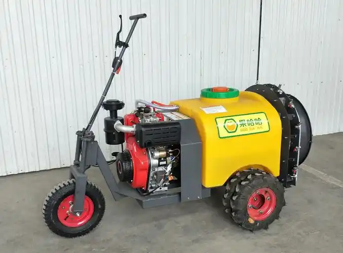 厂家直销质量可靠牵引自走式果园打药机,果哈哈牌g4l自走式果园喷雾机