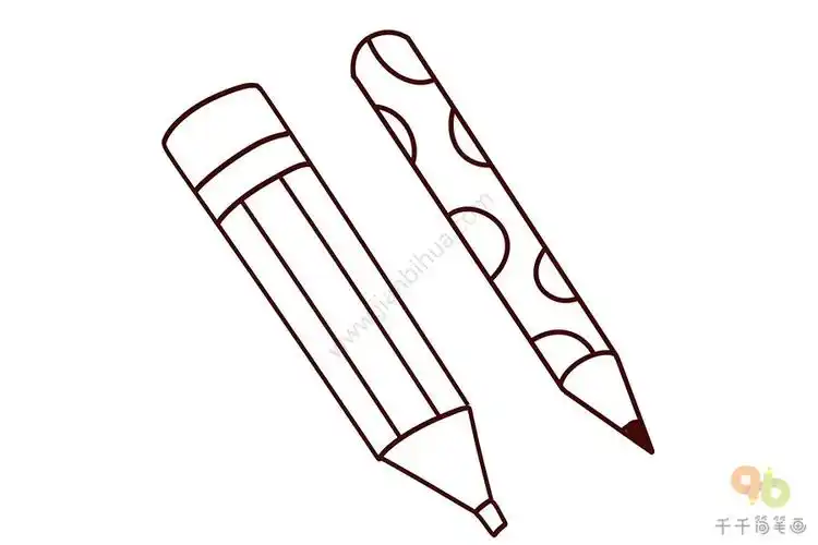 漂亮的笔简笔画图片