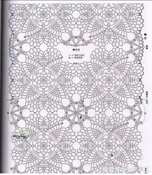 钩针上衣菠萝花图解