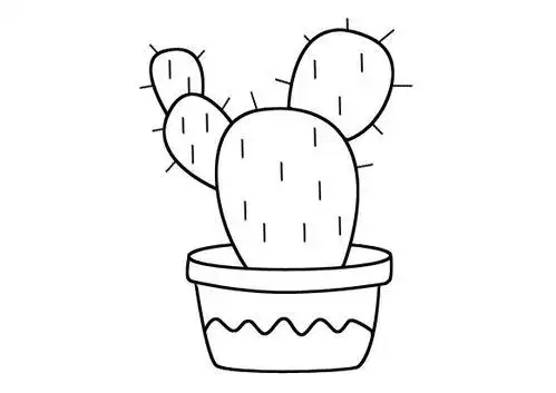 卡通仙人掌简笔画教程仙人掌简笔画仙人掌简笔画的画法仙人掌简笔画
