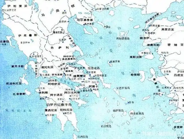古希腊城邦整体局势图