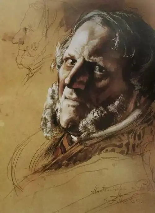 门采尔 ·世界著名的素描大师,德国十九世纪成就最大的画家,更是杰出