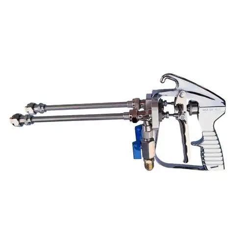 不锈钢双头无气喷枪长杆喷涂橡胶沥青速凝防水材料喷枪