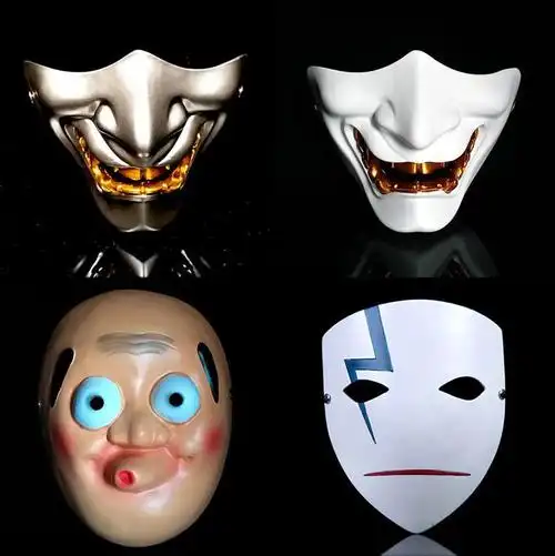 日本鬼武士面具般若面具挂件鬼武士鬼脸天狗鬼面火影忍者日本面具cos
