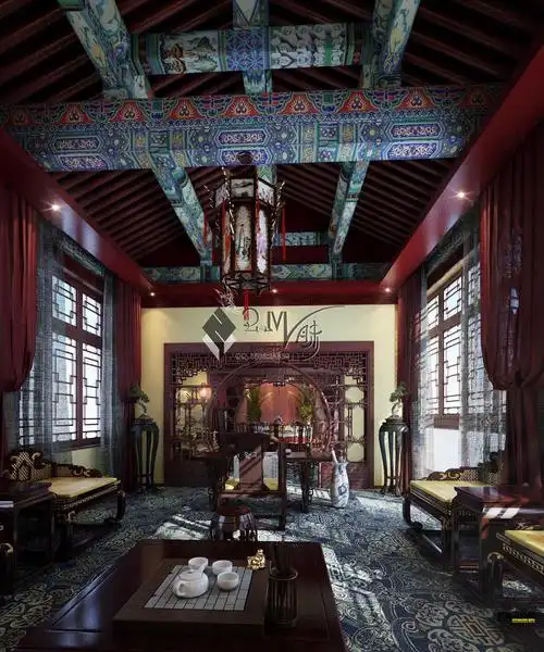 一个传统中式效果图-室内设计-拓者设计吧