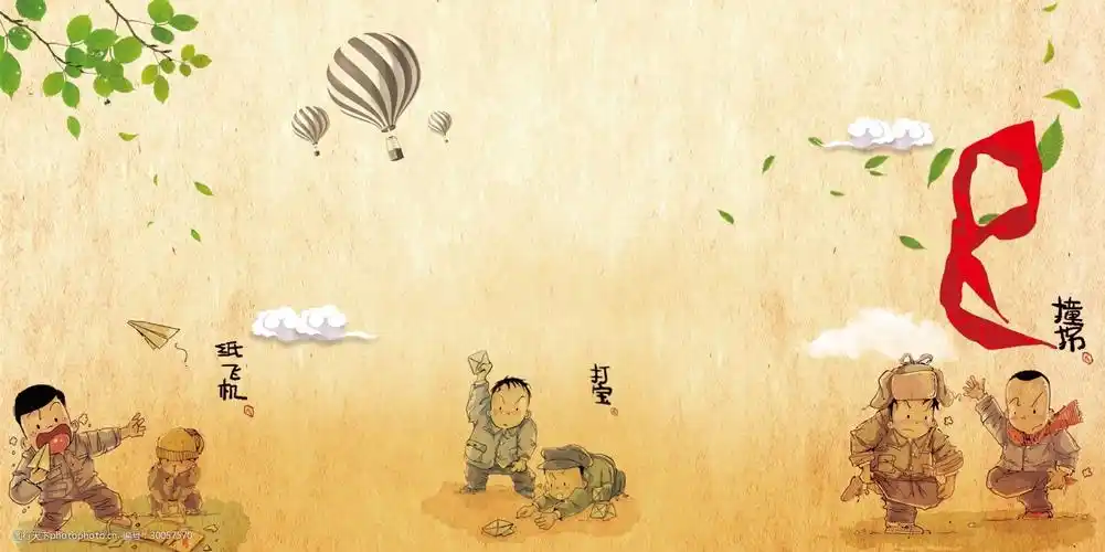 怀旧青春校园背景素材