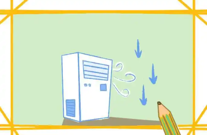 空调简笔画 空调简笔画彩色