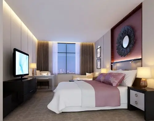 1500㎡中式现代酒店空间装修案例_效果图_土巴兔装修网