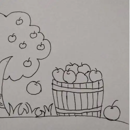 丰收的季节简笔画 丰收的季节简笔画彩色