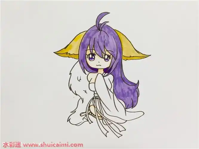 涂山雅雅怎么画涂山雅雅简笔画图片大全