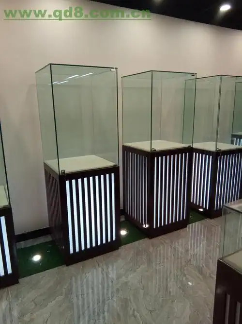 精品珠宝展柜烟酒柜台茶叶礼品货架化妆品柜台展柜电脑玻璃展