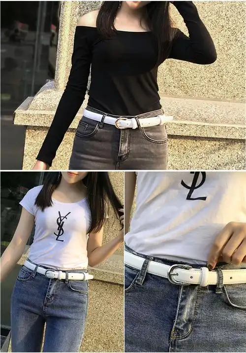 晴婉诗女士皮带女款真皮韩版细裤腰带潮时尚简约韩国装饰学生牛仔