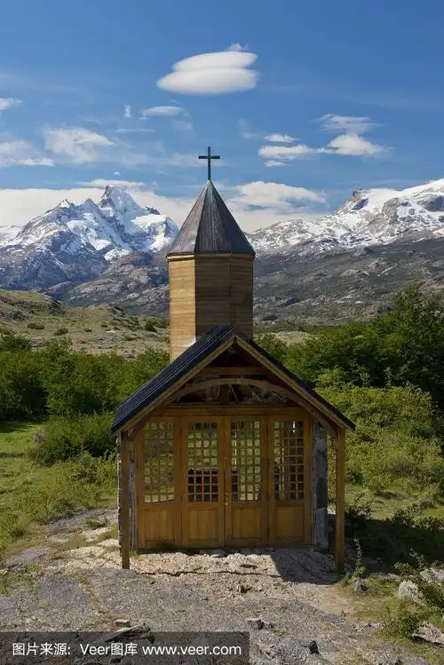 位于los glaciares国家公园的克里斯蒂安教堂