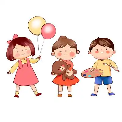 可爱儿童做游戏卡通人物幼儿园海报展板png素材幼儿园儿童幼儿园卡通