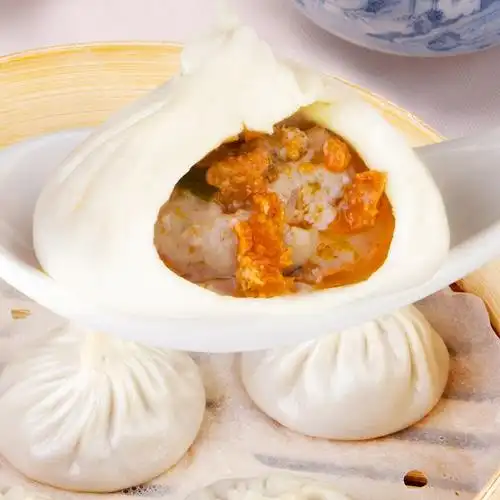 红月食品 蟹黄小笼包 灌汤 早点小吃汤汁包 汤包蒸点心600g20只装