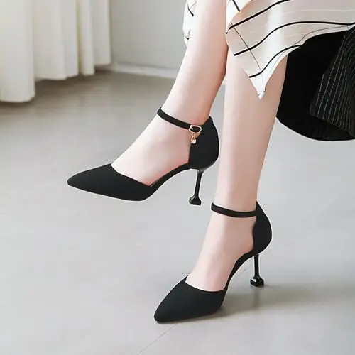 女鞋子细高跟凉鞋子黑色穿搭|女鞋子细高跟凉鞋子黑色品牌|女鞋子细