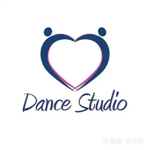 舞蹈工作室 logo.舞者标识.矢量简约