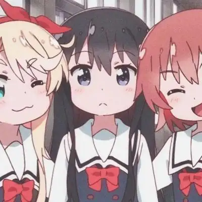 楚雨荨动漫闺蜜头像三人团头biu