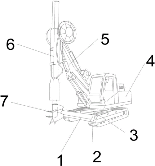针对现有技术存在的不足,本技术目的是提供一种旋挖钻机,其结构包括