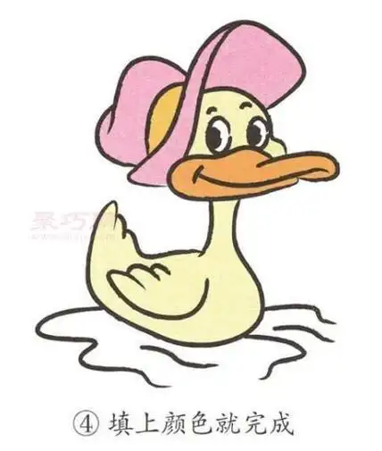 怎么画鸭妈妈才好看鸭妈妈简笔画步骤