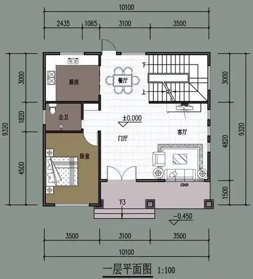 二层别墅耐看便宜,造价不超40万 -别墅设计-乡村房子设计图-农村自