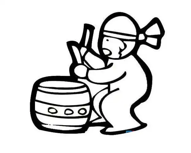 简笔画鼓简笔画图片 敲锣打鼓简笔画击鼓的简笔画打鼓简笔画春节敲鼓