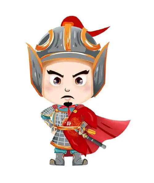 大红披风,青衫铠甲一抹中国红随风飘扬原创郑成功动漫人物形象"当盛世