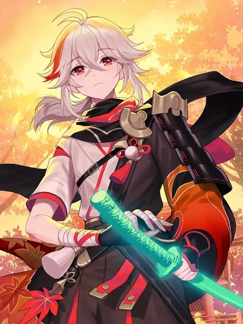 "飘摇风雨中,带刀归来赤脚行"我的名字是枫原万叶,游历四方的 - 抖音