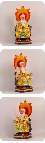 太上老君神像1619英寸树脂彩绘龙椅背光家用供奉道德天尊道尊像