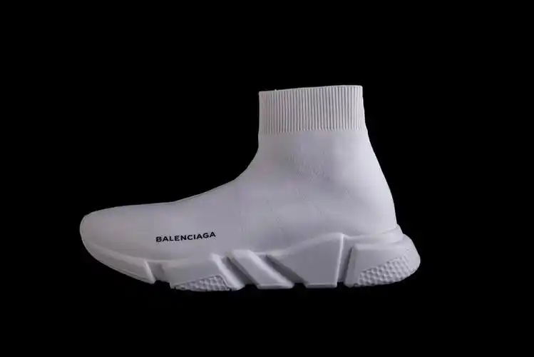 巴黎世家东莞正确版 白色 balenciaga stretch mesh high top sneaker