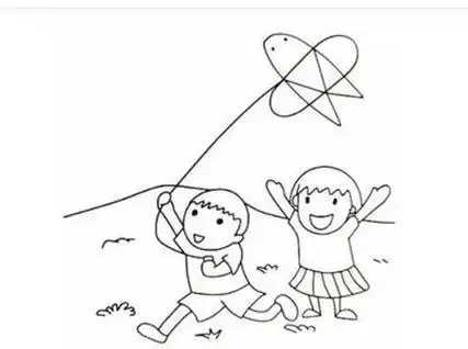 春游放风等简笔画