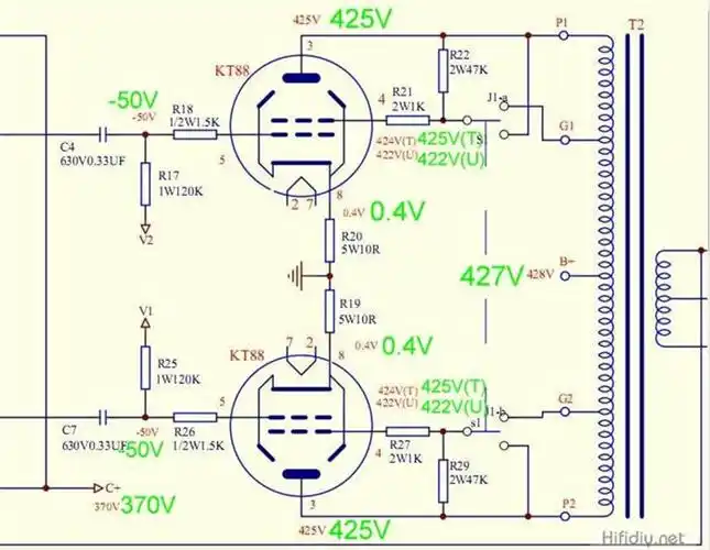 记一款kt88推挽放大器制作日志·下