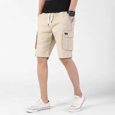 男装春夏新款休闲短裤男士潮流舒适多袋工装五分裤男式短裤