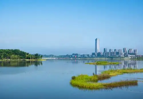 成都天府新区科学城兴隆湖风光