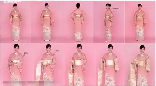 日本和服的穿法,有图解