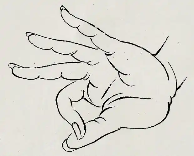 国画仕女图|手指的各种姿势画法