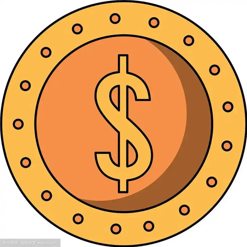 硬币钱币符号孤立卡通