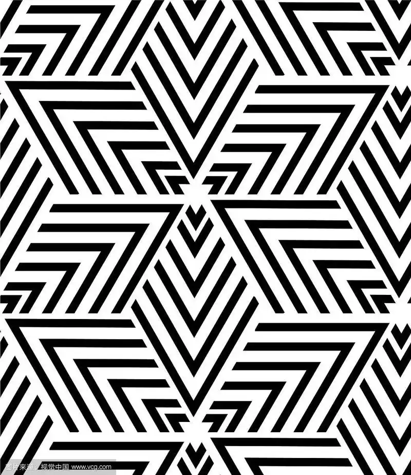 几何无缝图案现代三角形纹理