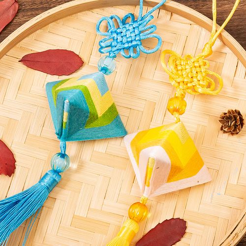 端午节香包粽子挂饰儿童手工手工制制作diy材料香包