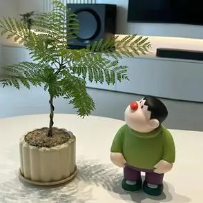 哆啦a梦机器猫大号技安初登场q版呆萌歪头胖虎手办桌面小摆件公仔