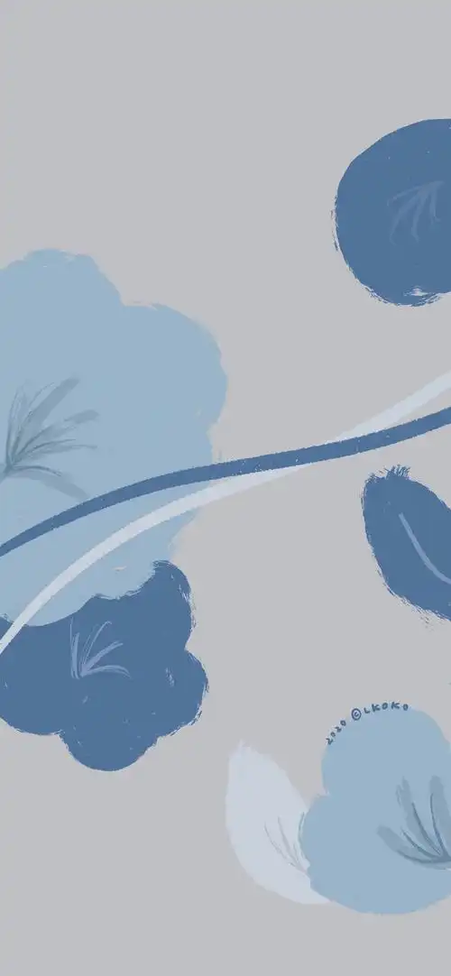 背景/小清新ins/花朵插画/锁屏壁纸/可爱套图/简约平铺/文字壁纸/卡通