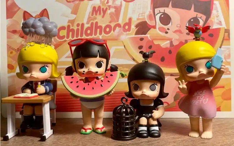泡泡玛特molly我的小时候!超级可爱