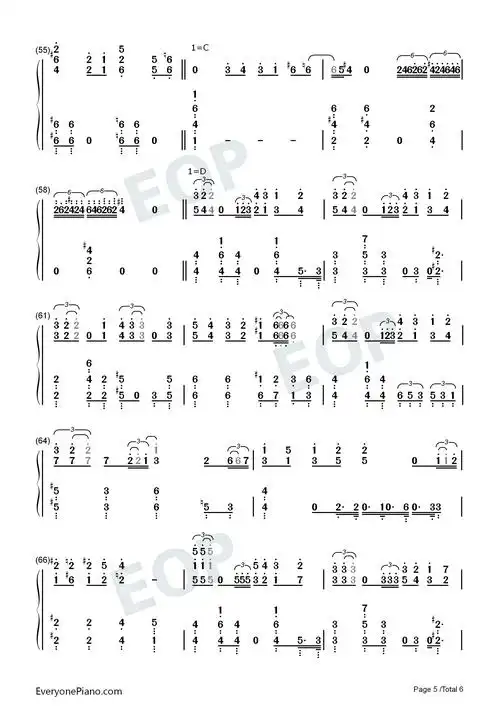 lady-米津玄师双手简谱预览5