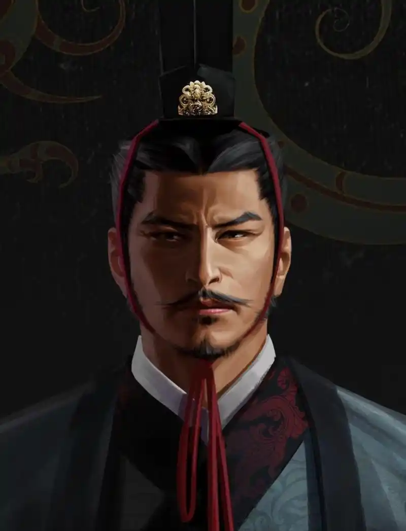 汉武帝刘彻画像.