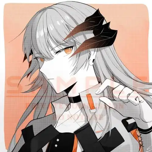 稿件展示  #头像约稿  #约稿  #明日方舟  #明日方舟塞雷娅