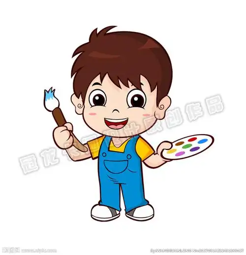 大眼萌画家设计图__动漫人物_动漫动画_设计图库_昵图网nipic.com