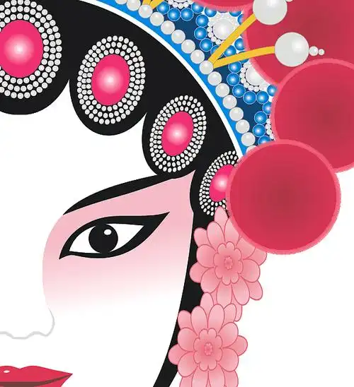 京剧花旦脸谱