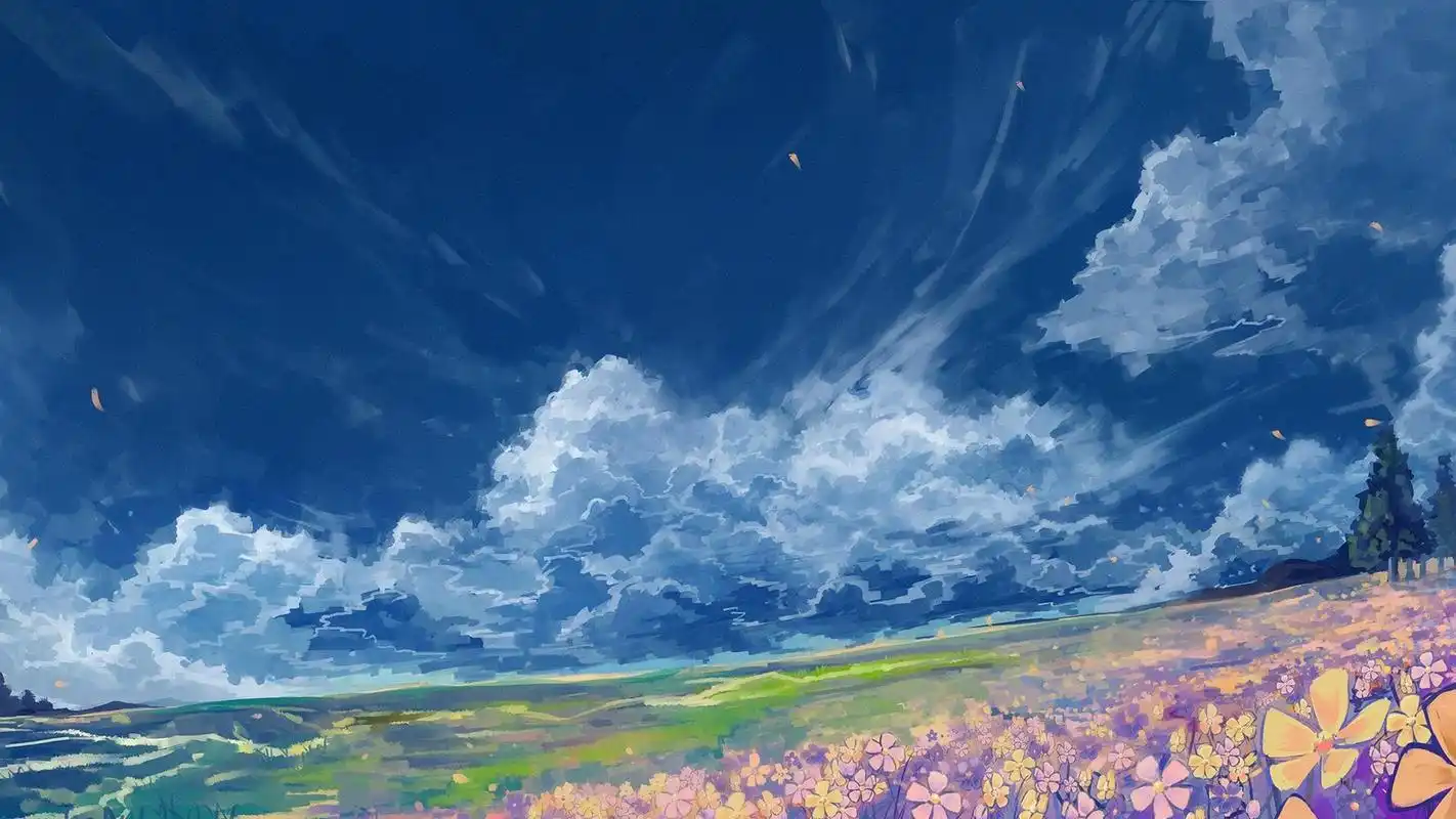 日系动漫风景插画高清桌面壁纸_卡通动漫_壁纸下载_美桌网