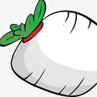 卡通白萝卜头像 卡通简约白萝卜头像_微信头像图片大全