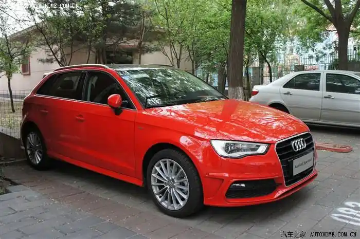 多图秀外慧中的三儿红色奥迪a3spoortback试驾体验